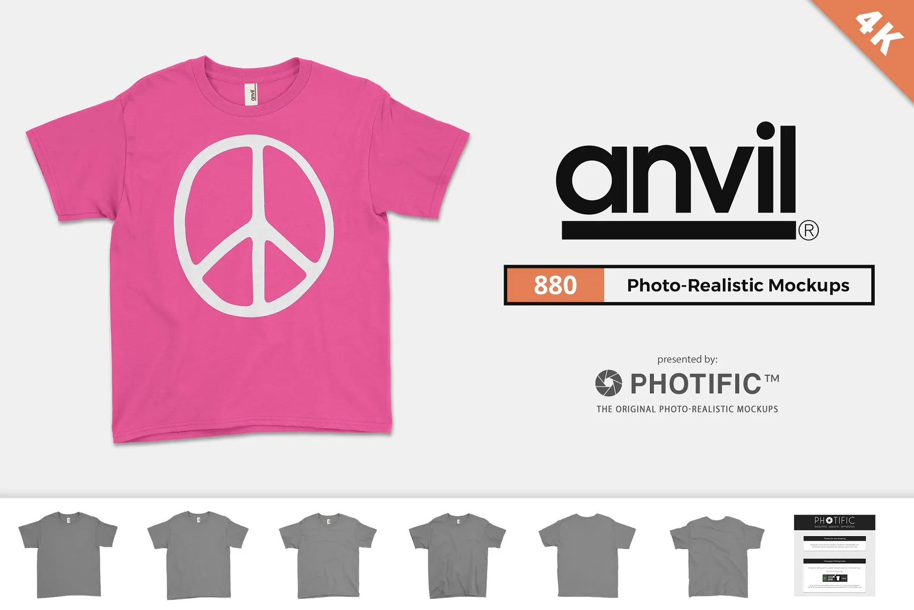 女士T恤服装样机 Anvil 880 Women#8217;s T-Shirt Mockups