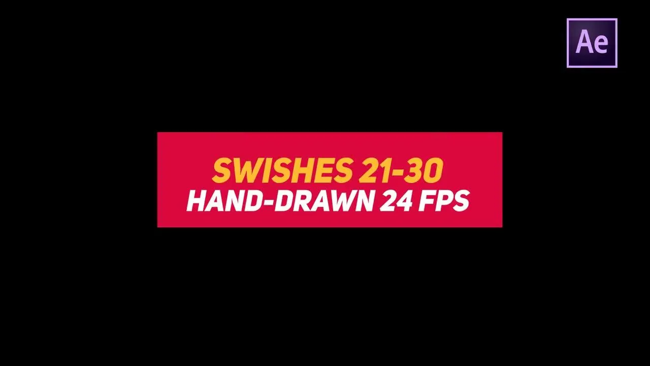 10个手绘和能量动画嗖嗖效果液体广告元素像素设计精选AE模板