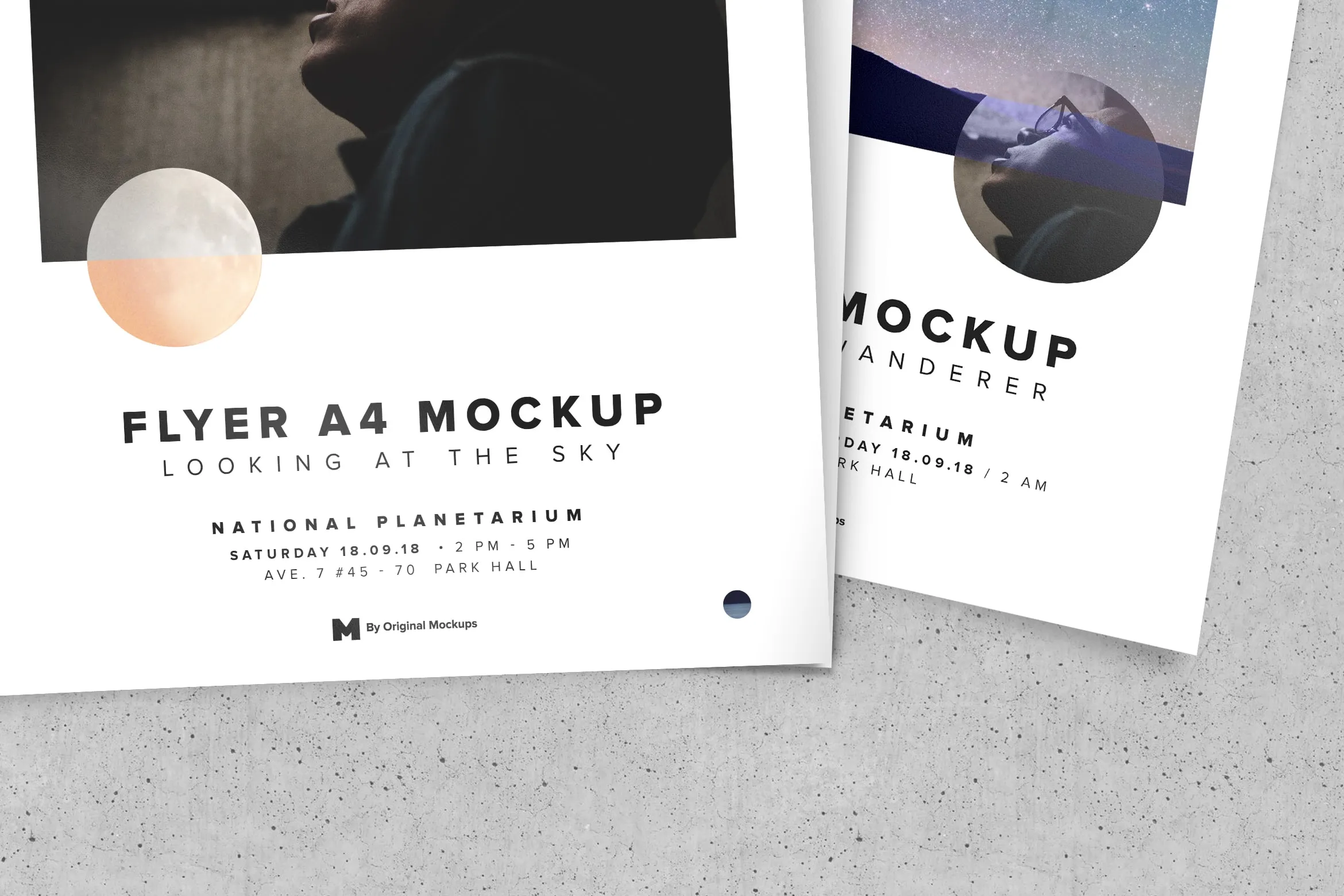 A4-A5尺寸传单设计堆叠预览效果样机02 A4-A5 Flyer Stack Mockup 02插图(3)