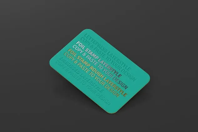 优雅企业圆角名片样机模板 Business Card Mockup Round Corners插图(7)
