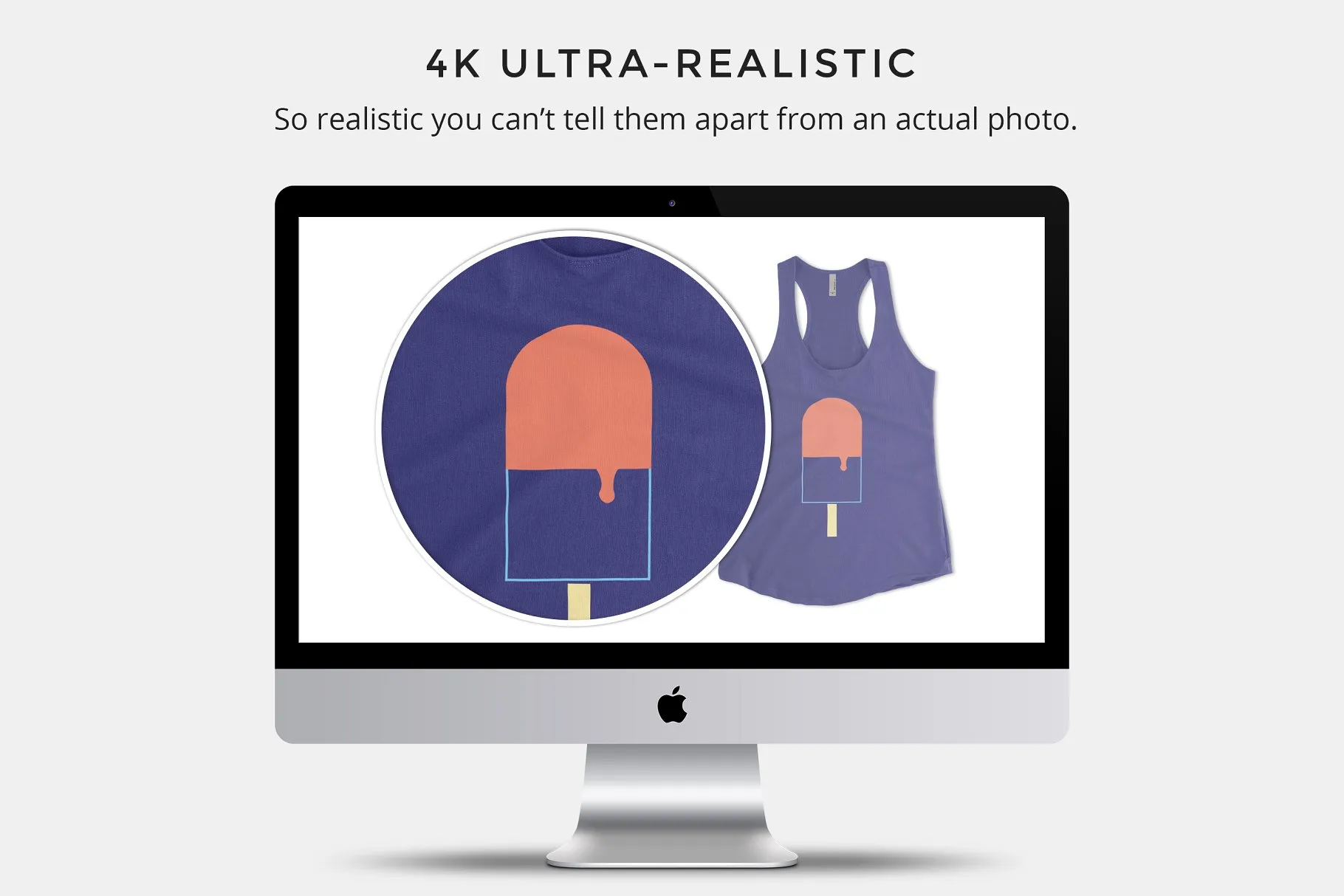 吊带背心样机模板 Next Level 6933 Terry Racerback Tank插图(1)