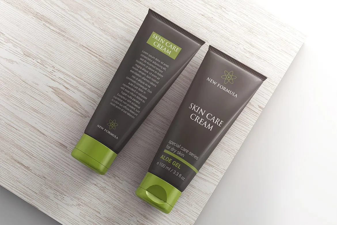 化妆品软管包装设计图素材库精选 Cosmetic Tube Mockup插图(5)