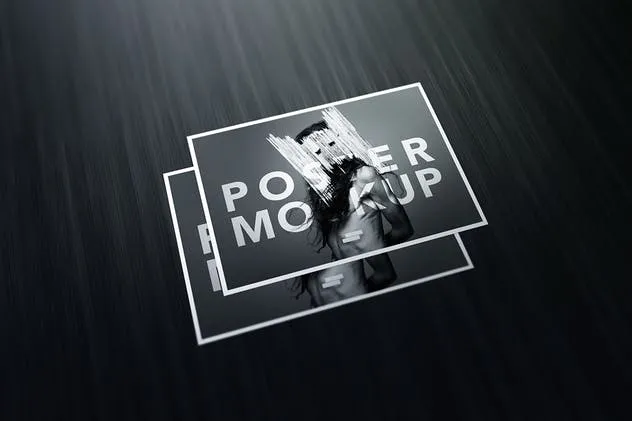 逼真A4海报样机模板 A4 / Poster Mock-up插图(8)