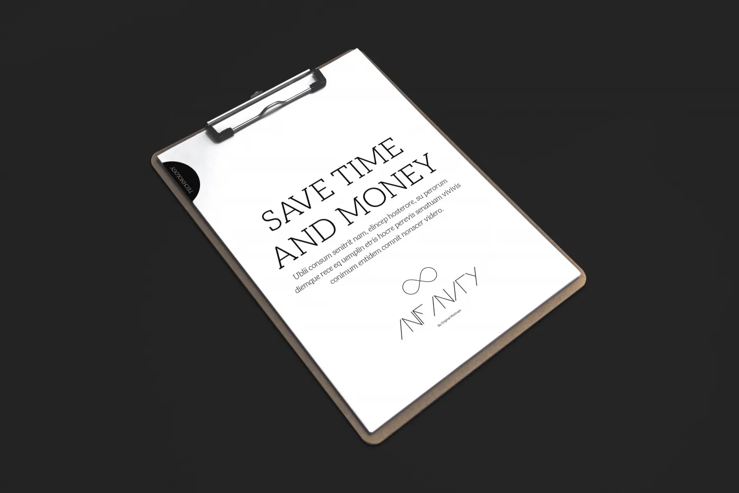 剪贴板设计预览图样机1 Clipboard Mockup 1