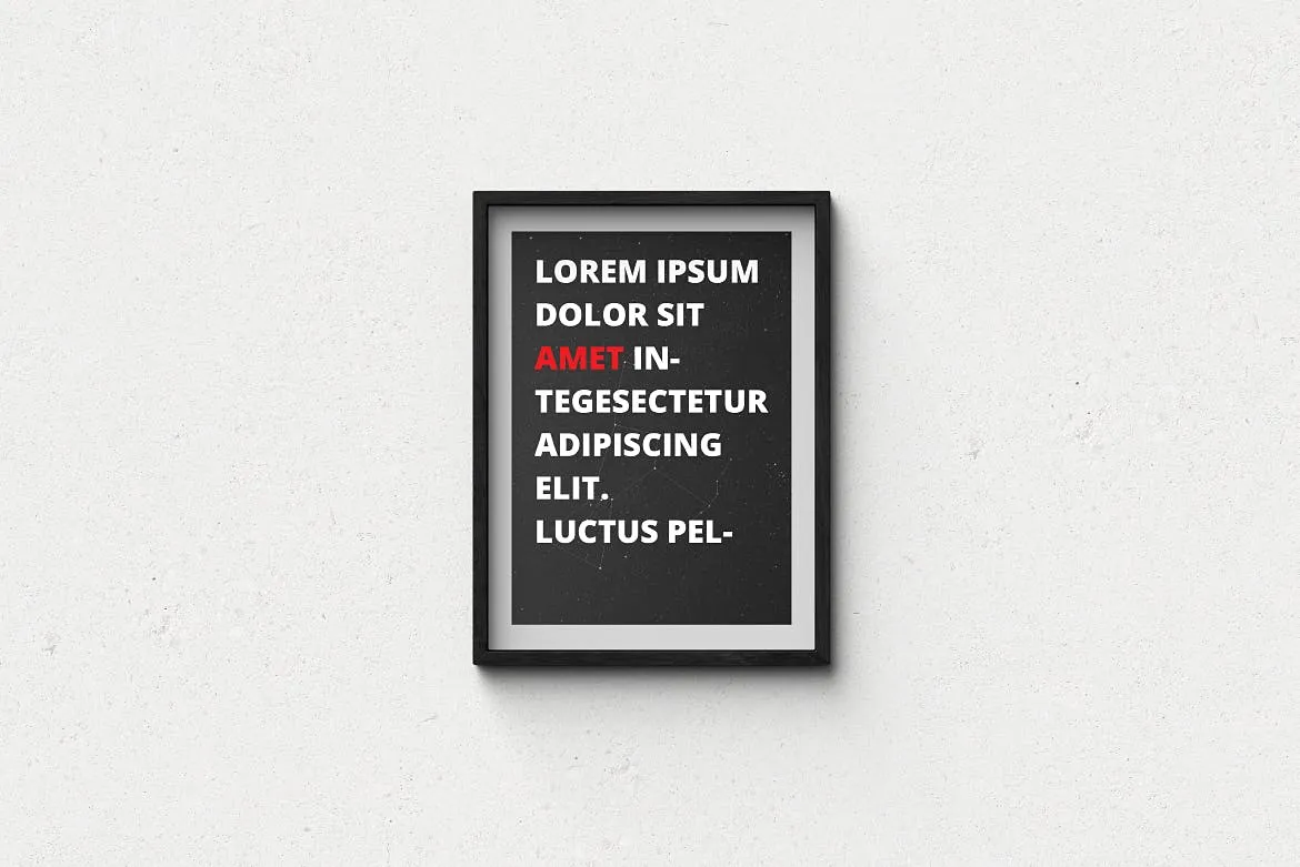 A3/A4规格海报设计画框样机模板 A3 / A4 Poster Mock-up插图(4)