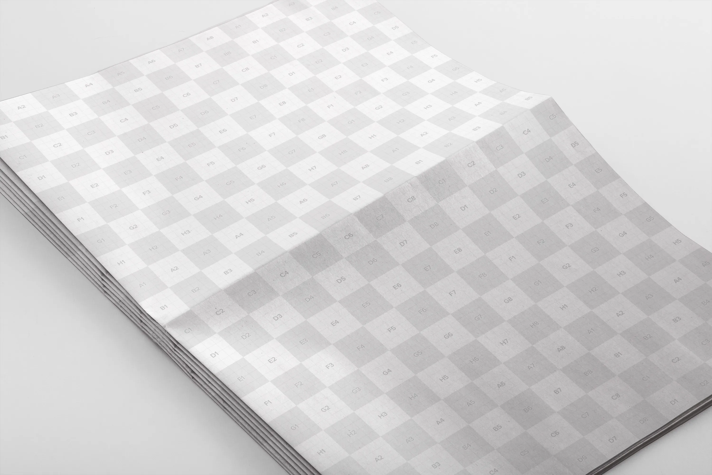 报纸排版印刷平铺效果图PSD样机03 Newspaper PSD Mockup 03插图(1)