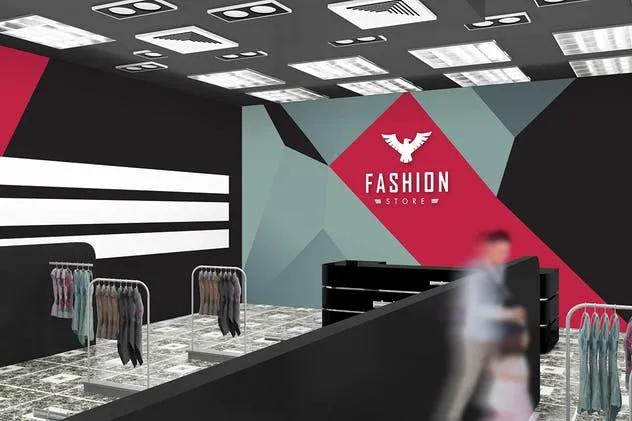 时尚服装门店橱窗样机模板 The Mockup Branding for Fashion Store插图(6)