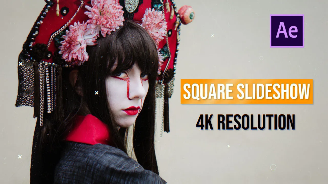 简洁酷炫时尚的照片幻灯片像素设计精选AE模板