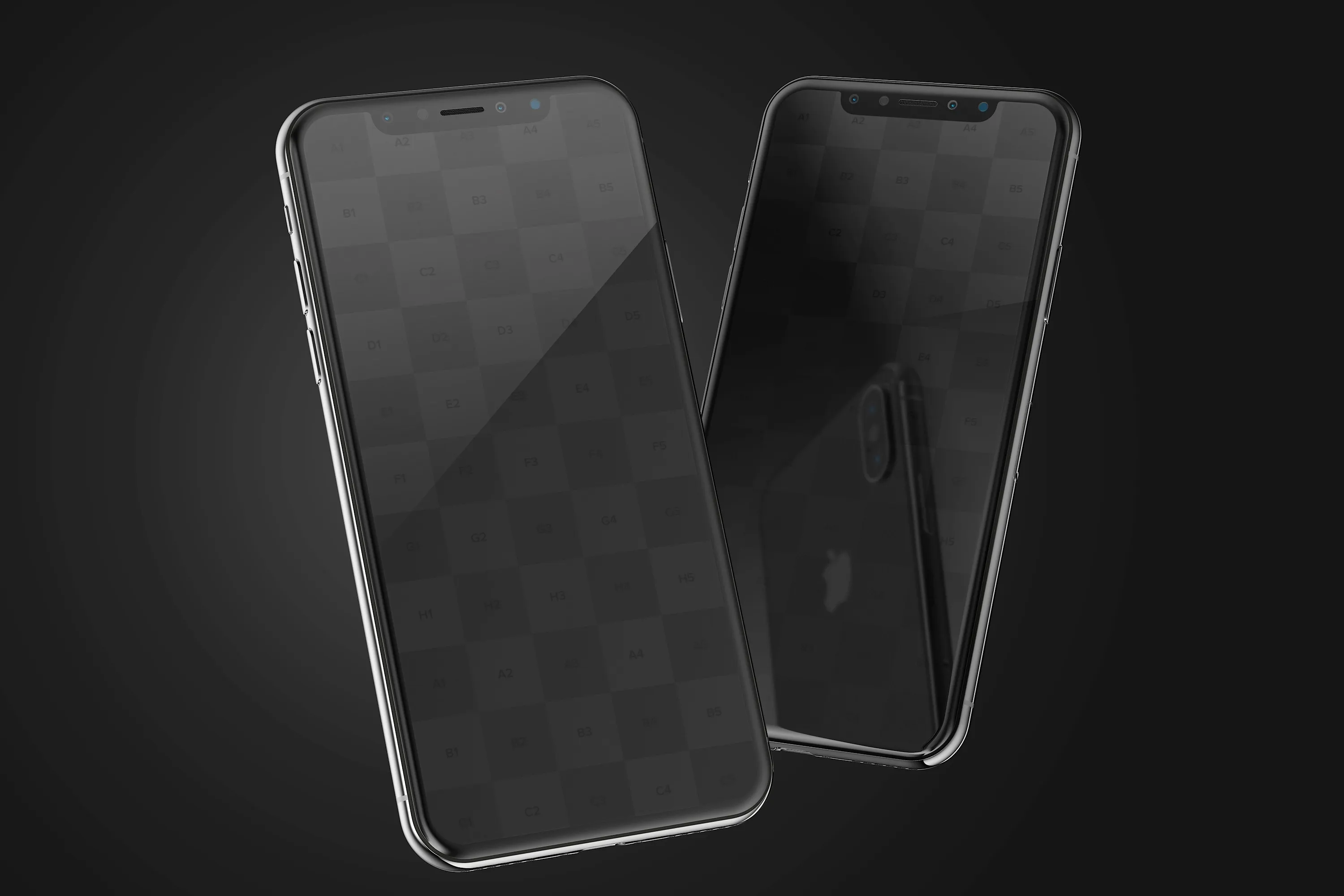 iPhone X手机界面设计效果图预览样机02 iPhone X Mockup 02插图(2)