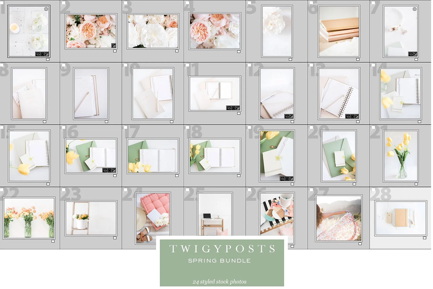 小清新女性主题场景背景照片集 Spring Styled Stock Photos插图(4)