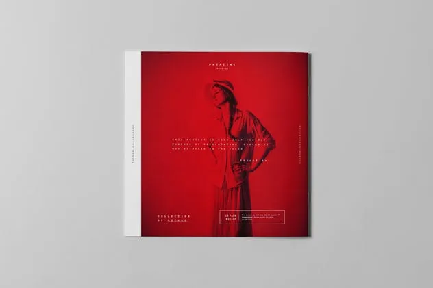 方形画册小册子样机模板v2 Square Brochure Mock-up 2插图(8)