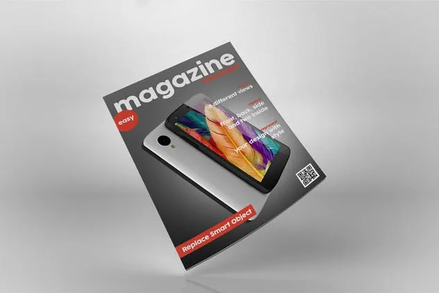 杂志封面封底设计样机模板 Magazin Mock Up插图(4)