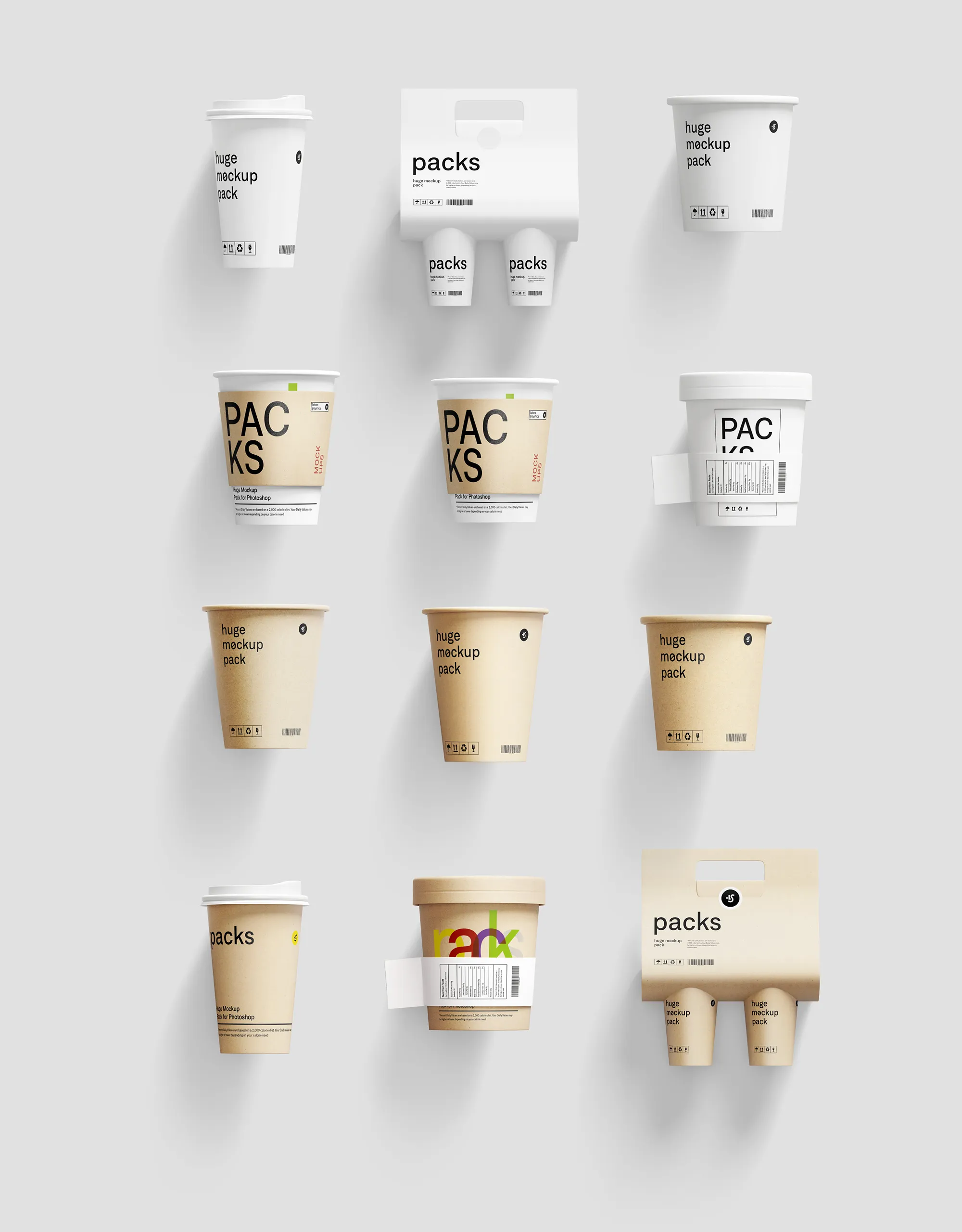 超高清食品包装样机大合集120 Packages Mockups插图(7)