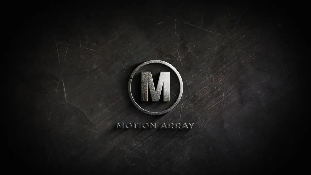 独特的电影金属徽标显示像素设计精选AE模板