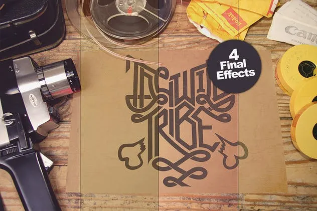 海报设计俯视效果图样机模板 Horizontal Poster Mockup插图(8)