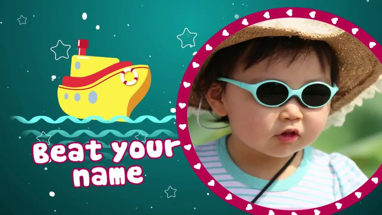 儿童转场促销像素设计精选AE模板