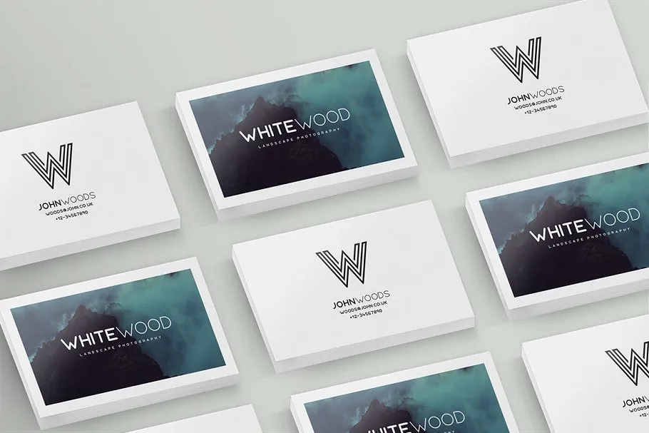 简约明信片贺卡样机 Minimal Card Mockups插图(7)