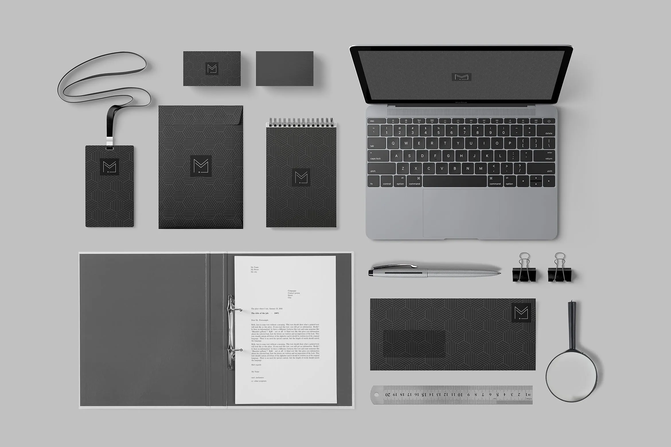 高端品牌办公用品套件品牌Logo效果图预览像素设计精选 Stationery PSD Mockups