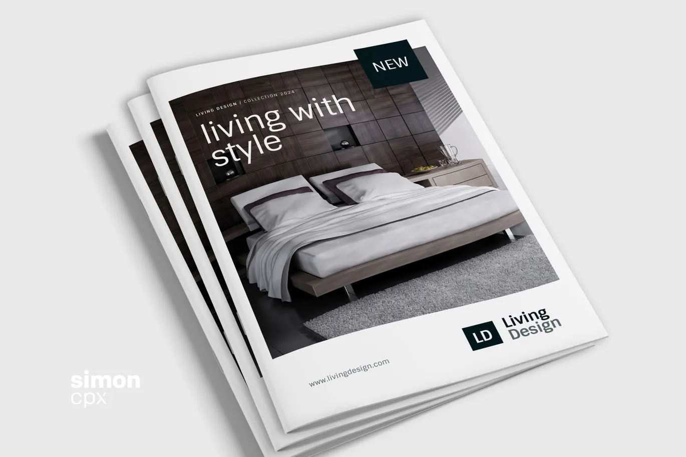 生活家居品牌产品目录/画册设计模板 Living Design – Product Catalog Template插图