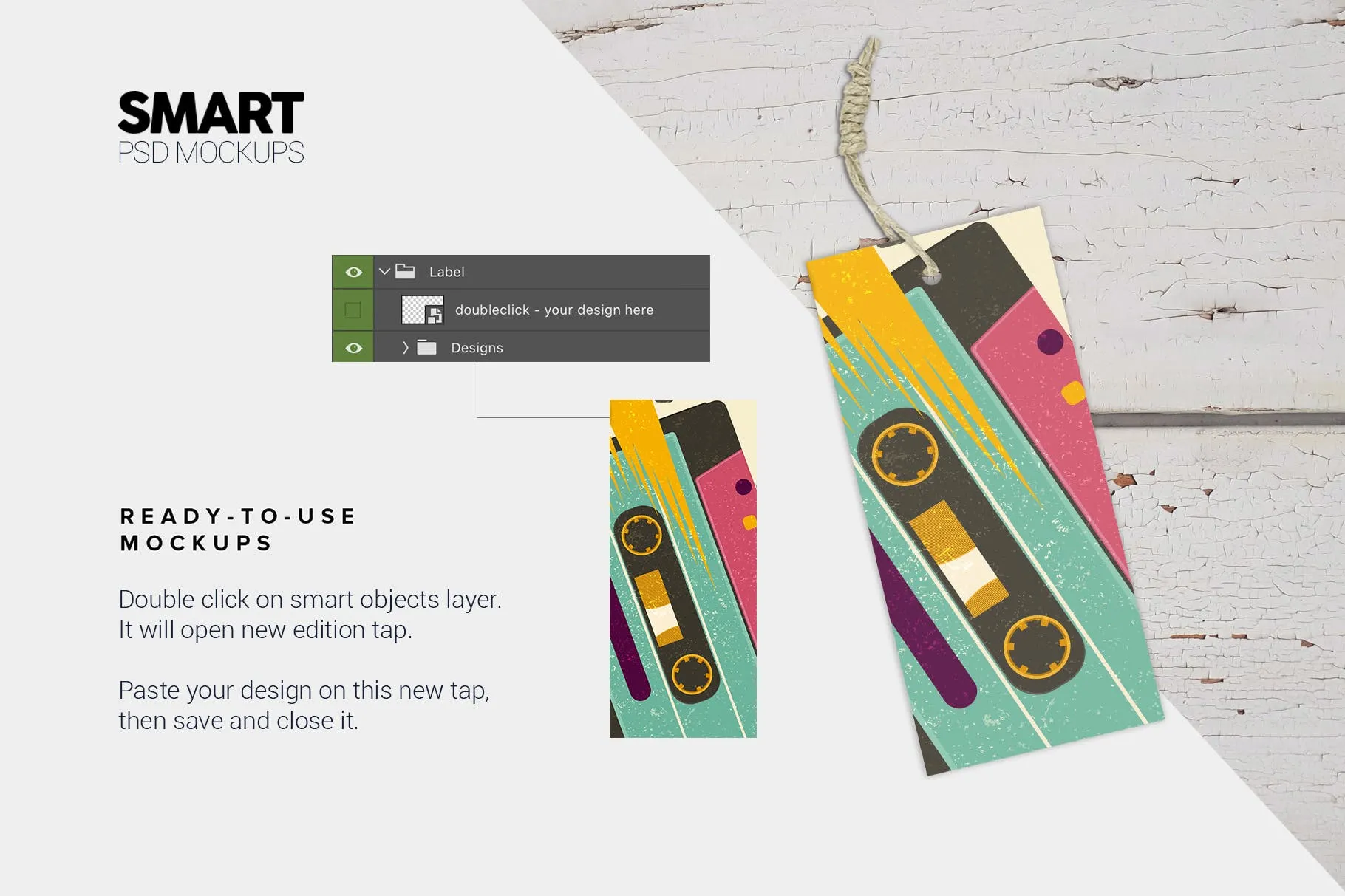 海报手绘设计创作场景样机模板 Poster Scene Creator插图(2)