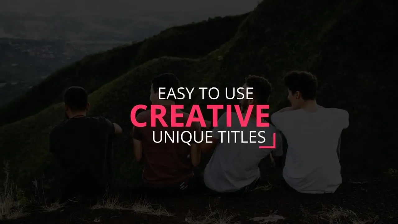 10个新鲜干净且富有创意的动画全屏标题像素设计精选AE模板