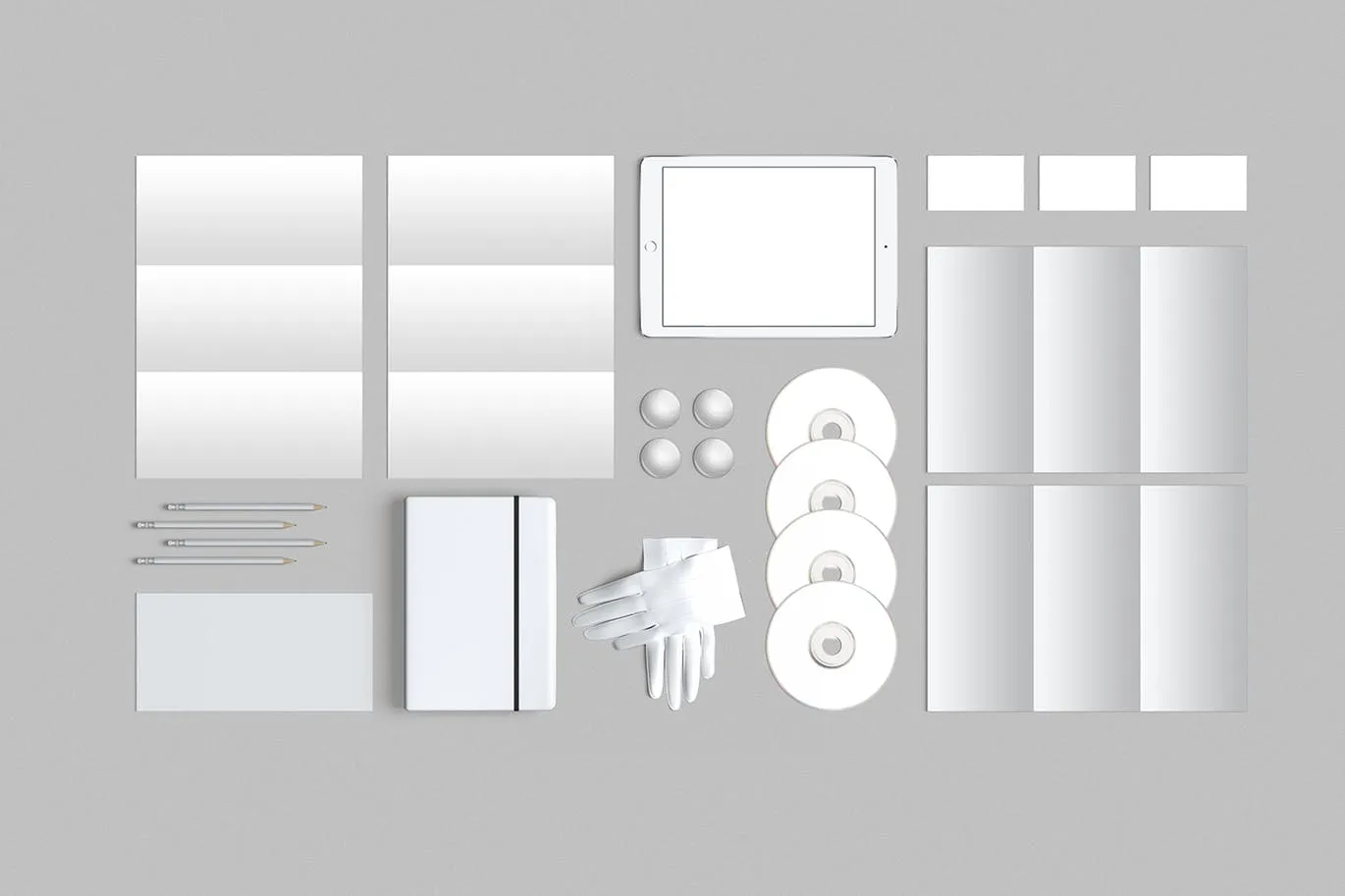 品牌VI标识设计企业办公文具素材库精选模板03 Brand Identity / Stationery Mockup 03插图(1)