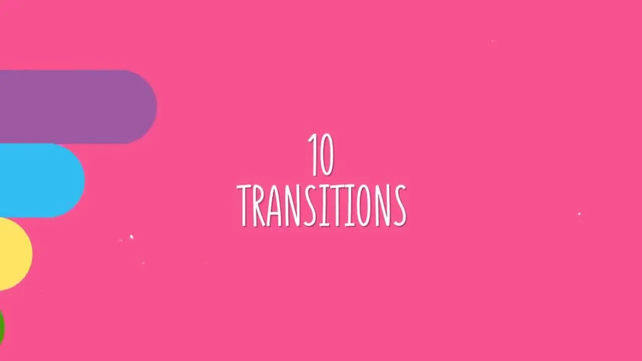 10种多色动态动画过渡效果的像素设计精选AE模板
