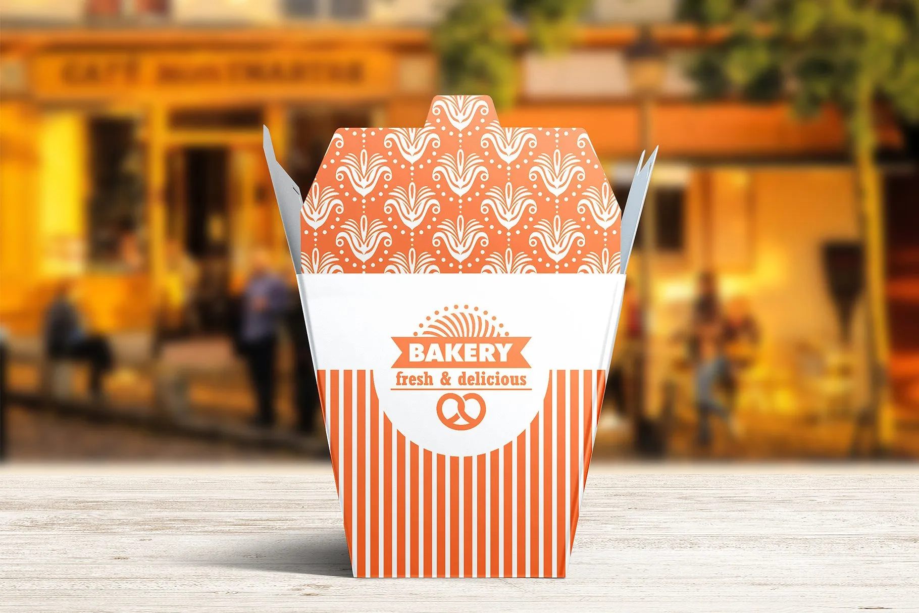 快餐小吃外带食物包装设计样机 Food Box mockups vol.1插图