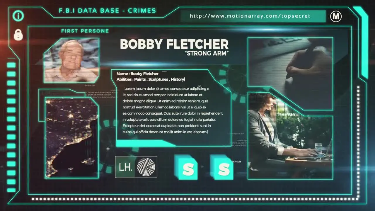 数据调查AE幻灯片模板