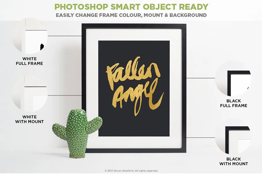 10款不同相框照片展示样机模板合集 10 picture frame mockups photoshop插图(5)