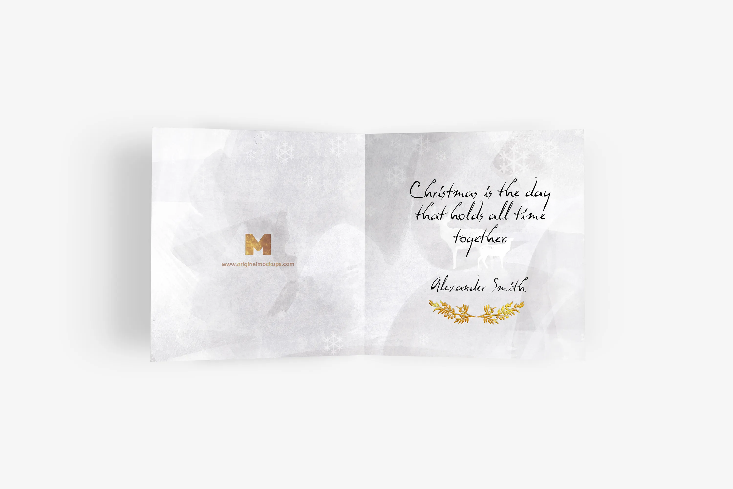 邀请卡/贺卡设计图样机01 Greeting Card Mockup 01插图