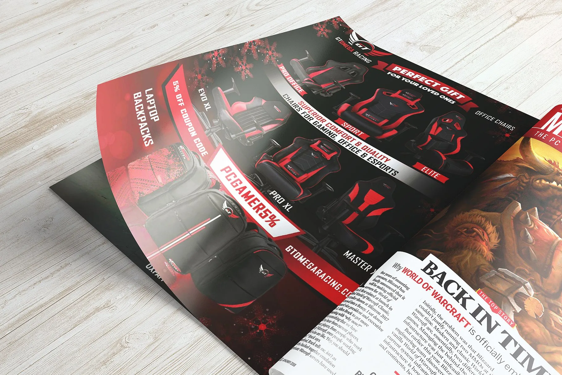 A5规格杂志样机模板 A5 Magazine Mockups v.2插图(5)