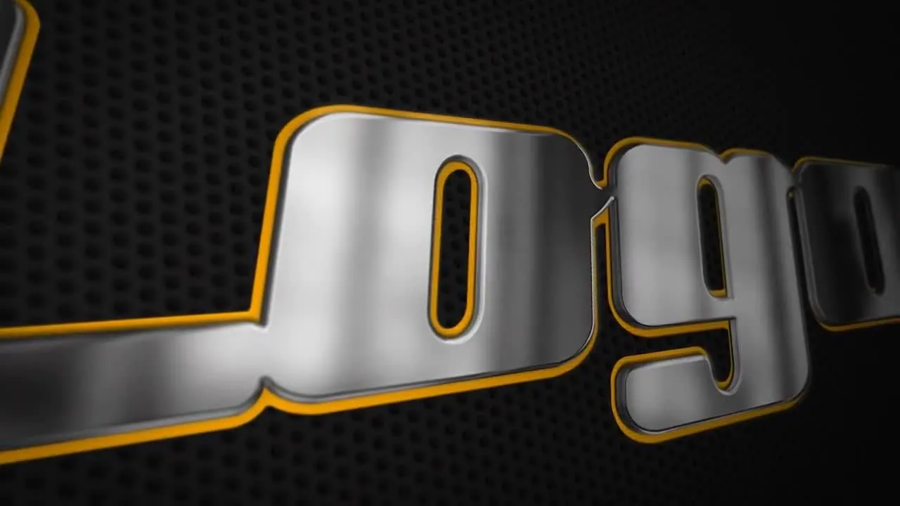 高端动态动画金属徽标像素设计精选AE模板