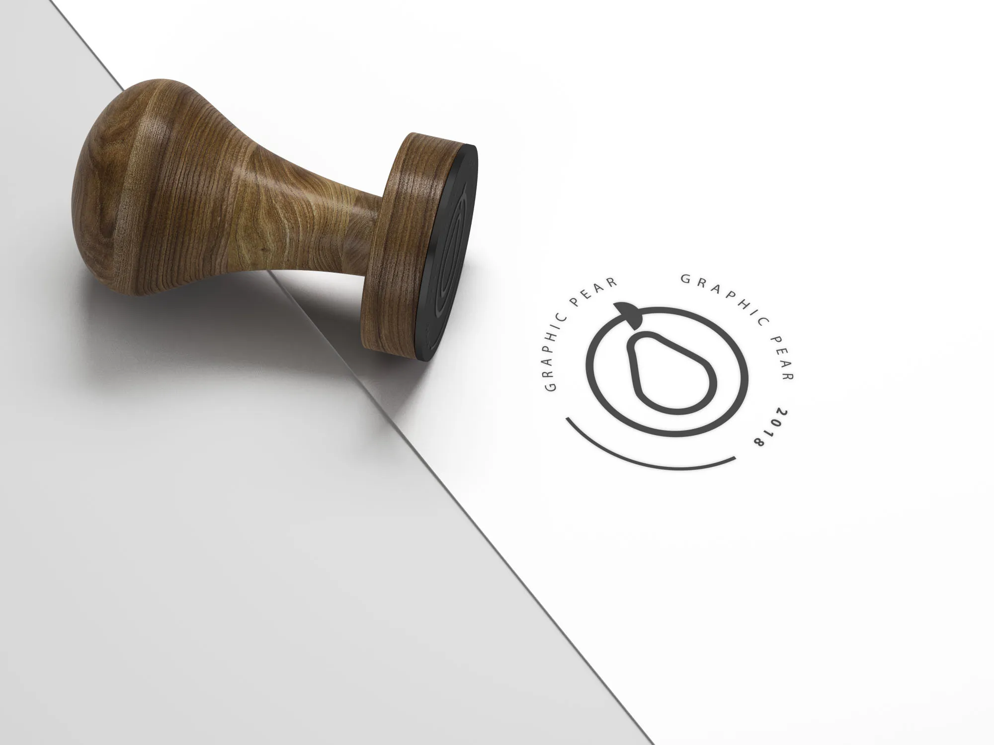 Logo设计效果预览印章样机模板 Stamp Mockup#8211; Photoshop Smart Object