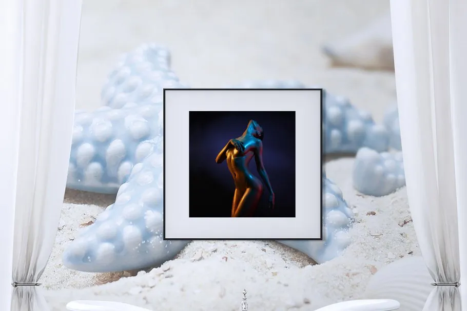 卧室&客厅相框画框样机大合集 10 x Interior Backgrounds 03插图(10)