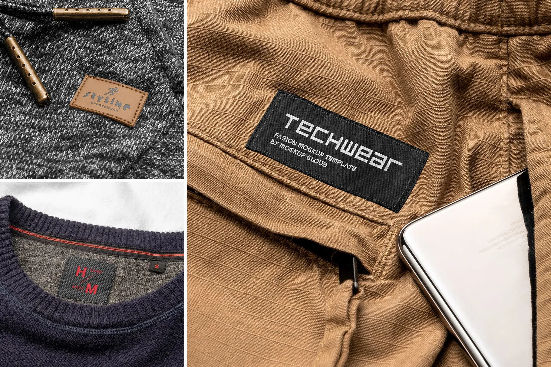 Styline系列服装标签＆吊牌VI设计素材库精选模板v1 Styline – Apparel Labels and Tags Mockups vol 1插图(6)