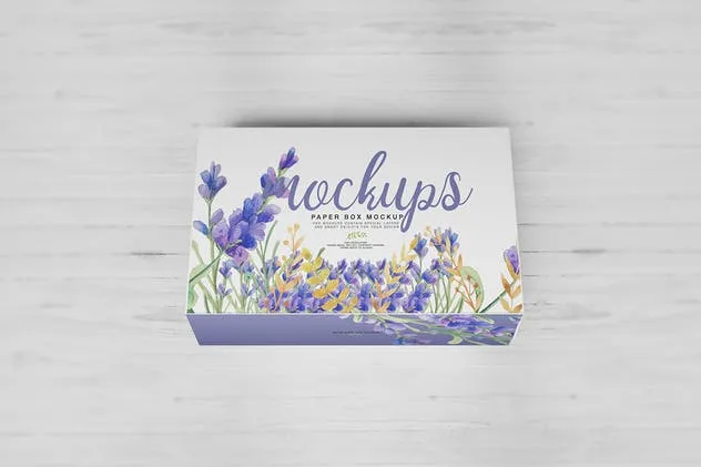 食品包装纸盒样机模板V6 Paper Box Mockup 06插图(5)