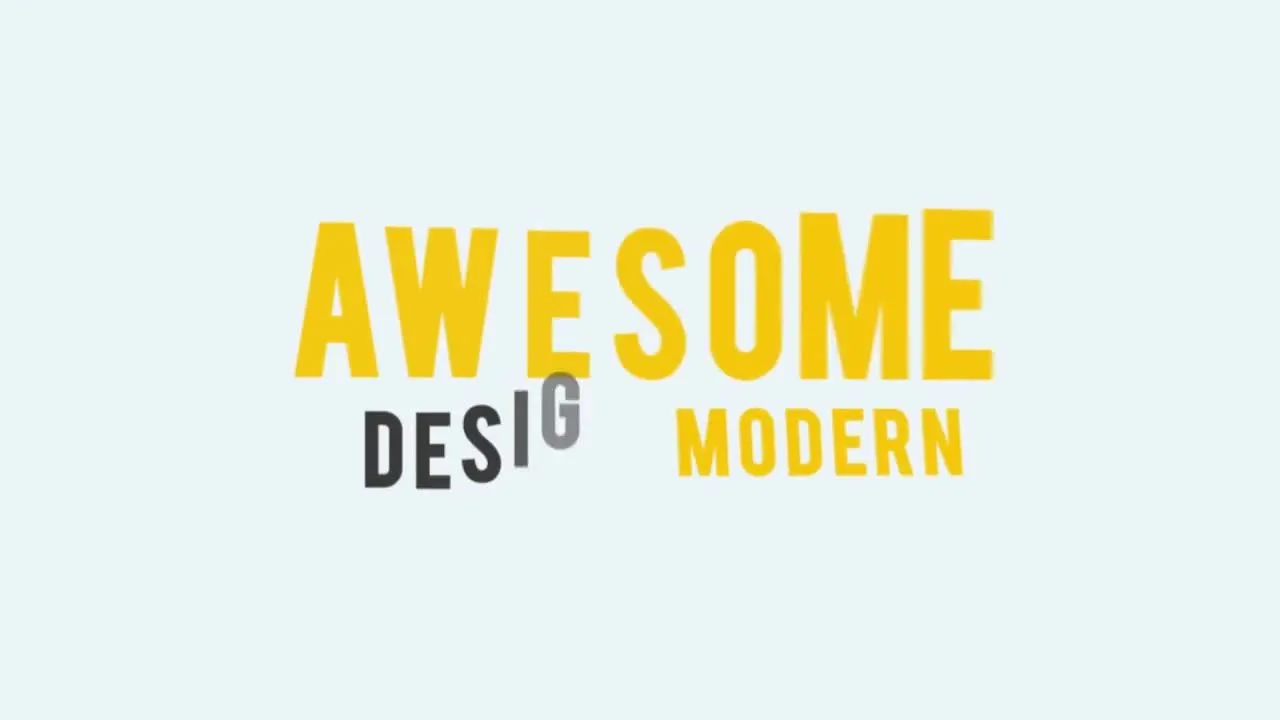 12个动态文字标题排版动画像素设计精选AE模板