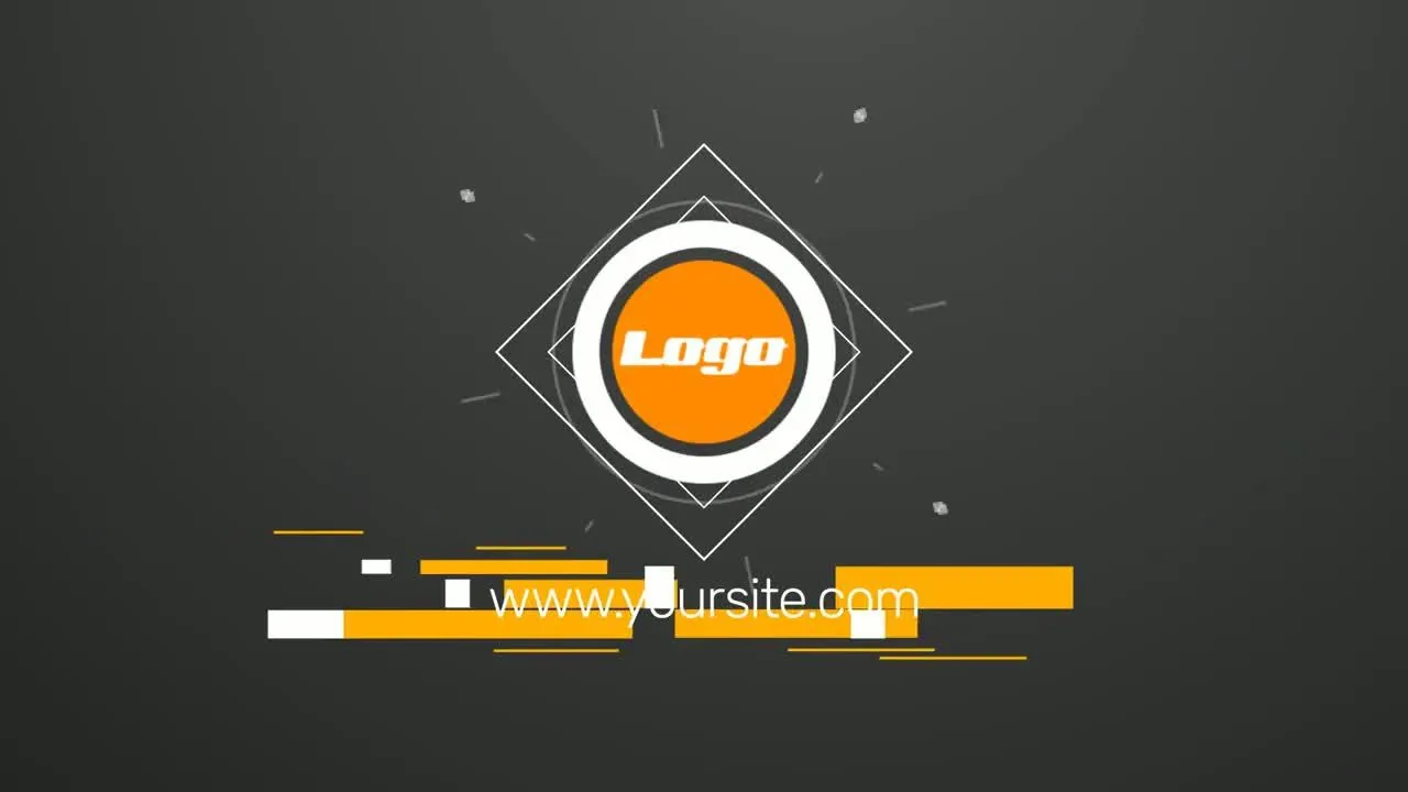 商业广告徽标显示转场过渡效果像素设计精选AE模板