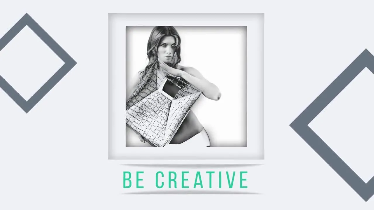 时尚幻灯片拆分效果像素设计精选AE模板