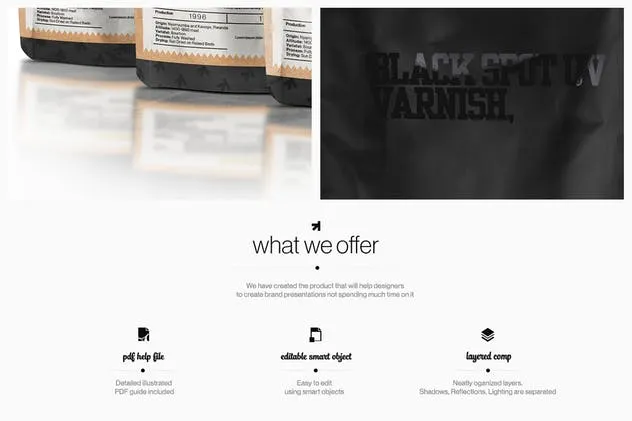 箔袋食品包装样机 Foil Pouch Bag Mock-up插图(1)