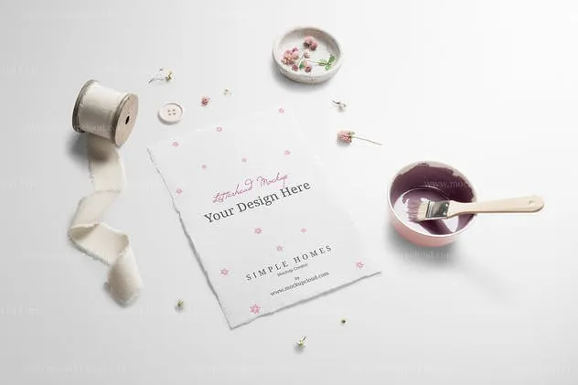 经典样机模板v9-手作工艺品品牌样机 Simple Homes Mockup Vol. 9插图(1)