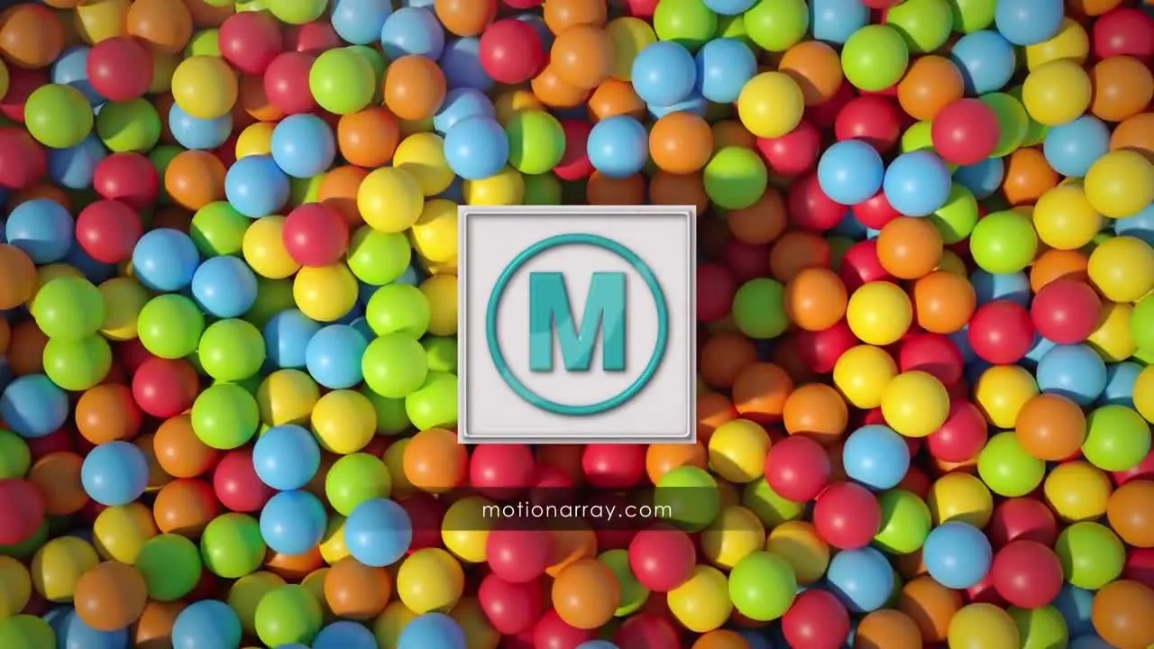 动画3D球开场徽标显示像素设计精选AE模板