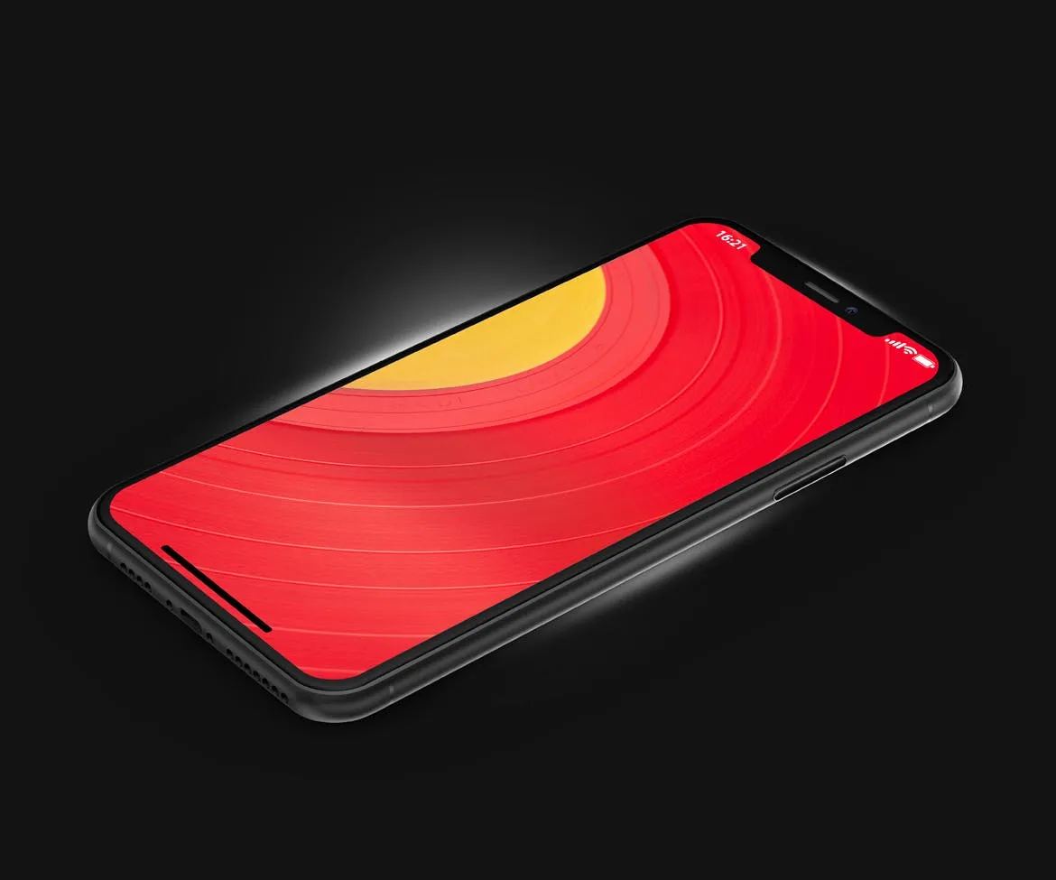 酷黑色iPhone 11 Pro Max屏幕预览素材库精选样机模板 Phone 11 Black PSD Mockups插图(2)