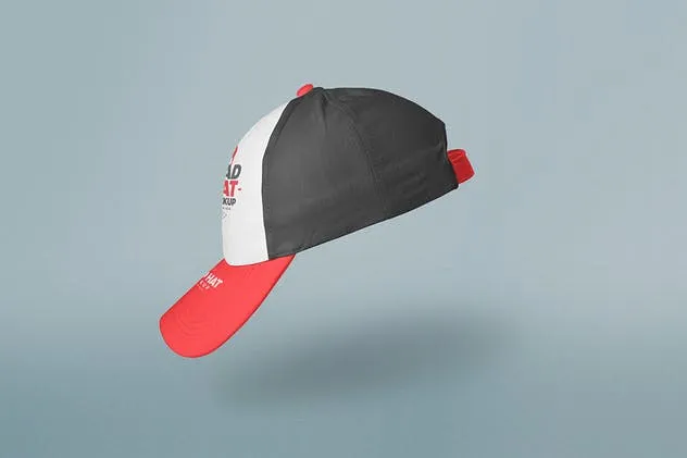 休闲棒球帽印花设计样机模板 Baseball Cap Mockups插图(4)