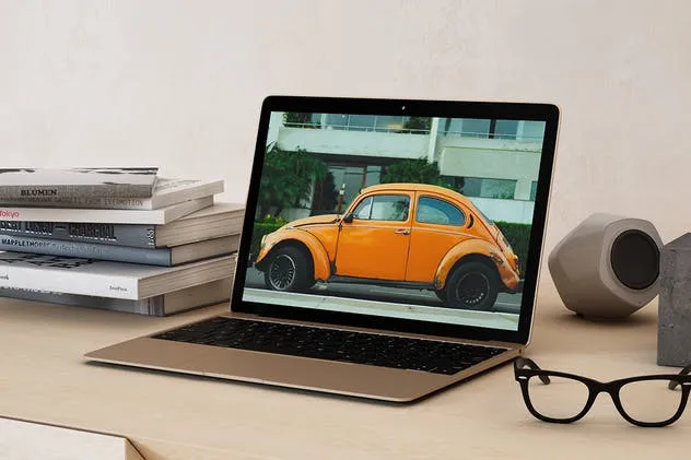 14寸笔记本电脑屏幕预览素材库精选样机模板 14×9 Laptop Screen Mock-up插图(6)