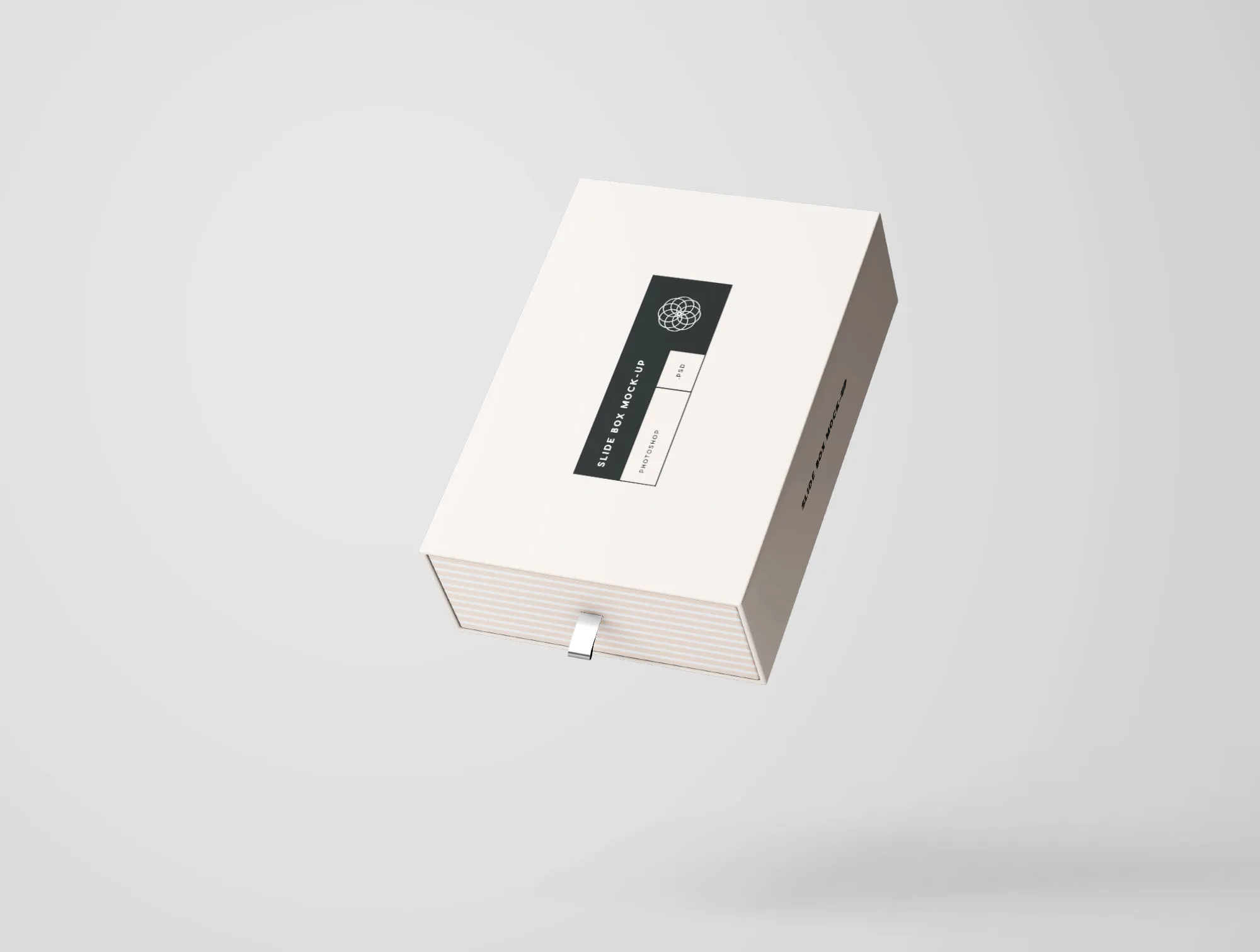 矩形抽屉式包装盒礼品盒包装设计效果图样机 Rectangle Slide Box Mockup插图(2)