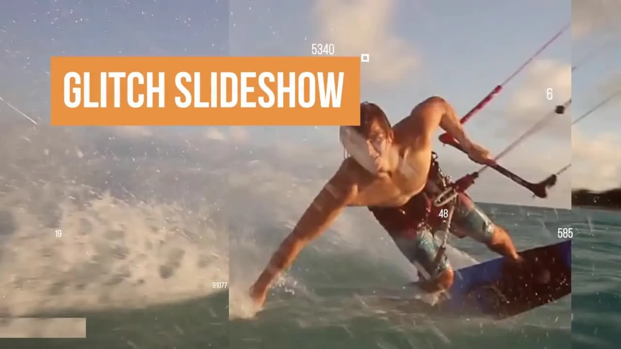 引人注目的体育运动毛刺幻灯片过渡效果像素设计精选AE模板