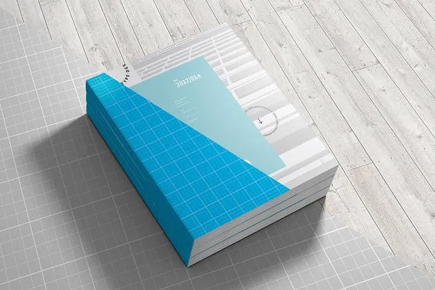 简装软封面杂志书样机 Book Mock-up插图(8)