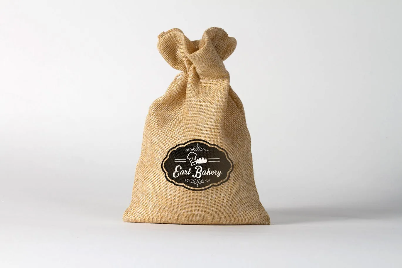 时尚简约淳朴的食品麻袋包装设计VI样机展示模型mockups插图